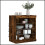 vidaXL Sideboard with LED Lights Cupboard Highboard Storage Cabinet Smoked Oak 3