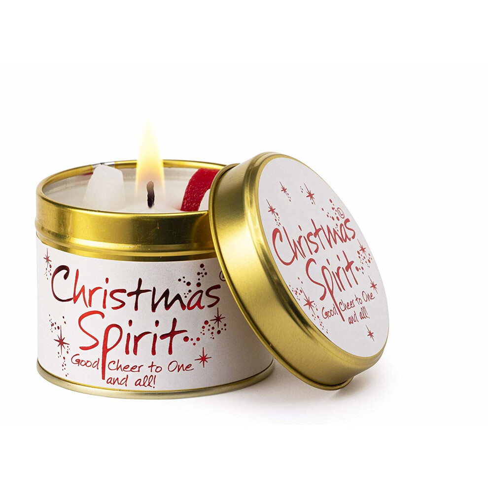Lily-Flame Lily Flame Candle In A Tin - Christmas Spirit
