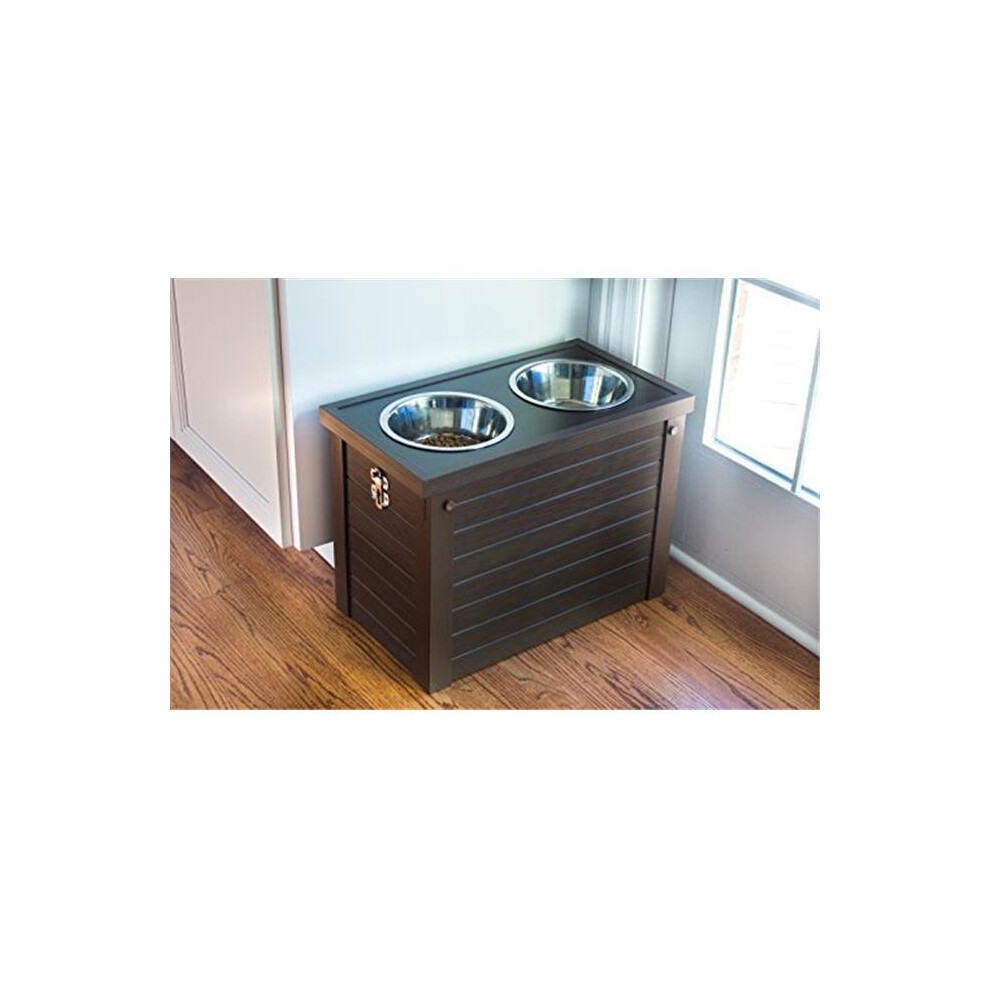New Age Pet EHHF303XL Ecoflex Piedmont Diner with Storage - Russet