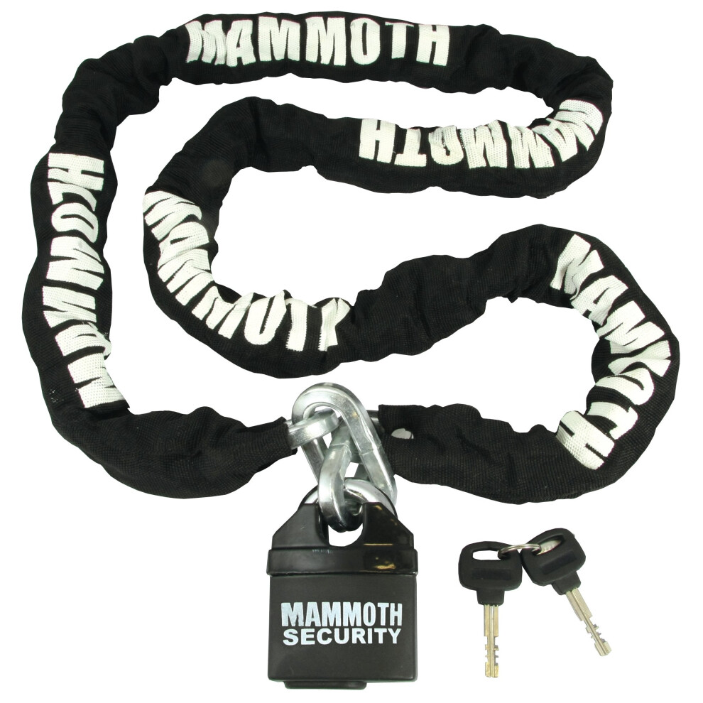 (1.2M) Motorcycle Scooter Security Chain & Padlock 10Mm 5034862434944