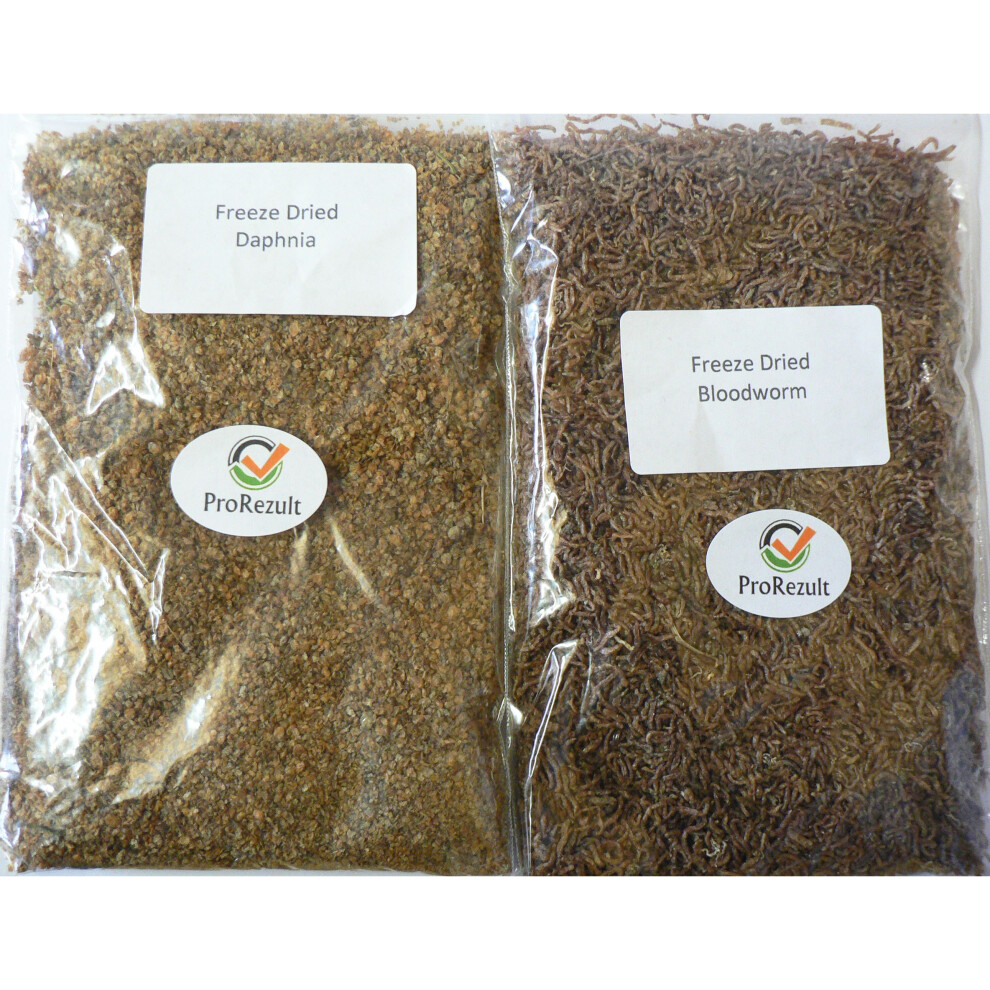 Freeze Dried Bloodworm and Daphnia Twin Pack Tropical Fish Food