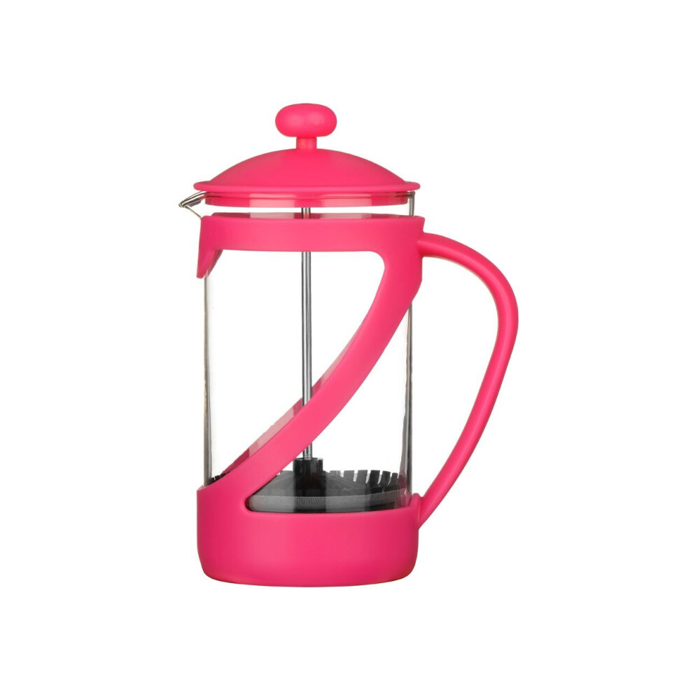(Hot pink) Premier Housewares Kenya Cafetière | 4 Cup French Press Coffee Maker