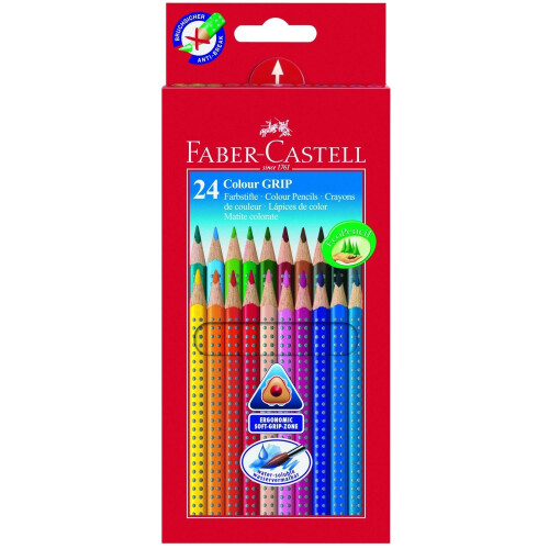 Faber-Castell Faber-Castell Cardboard box 24 Colour Grip 2001pencils 1