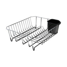 Dish Drainer Chrome Black Can Be Used For Drying Dishes & Cutlery