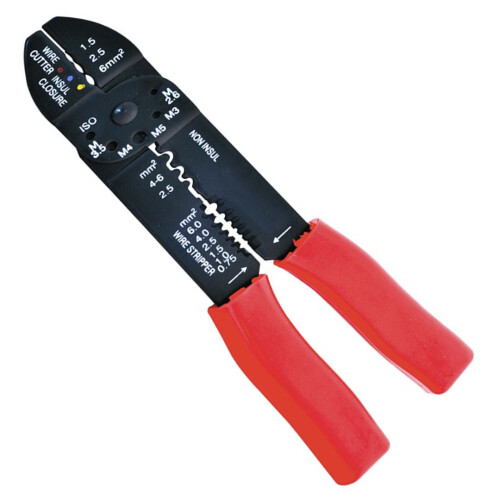 Rolson Crimping Tool 240mm Multi Purpose Cutter Wire Hand Tool Computer Rolson 20814