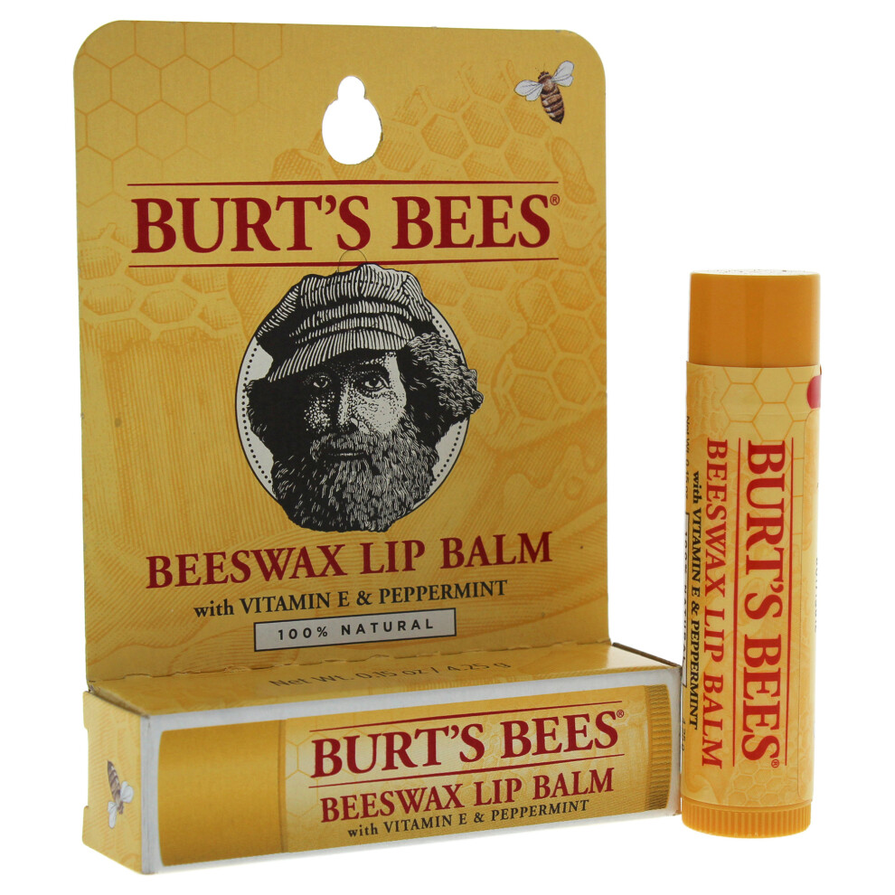 Beeswax Lip Balm by Burts Bees for Unisex - 0.15 oz Lip Balm