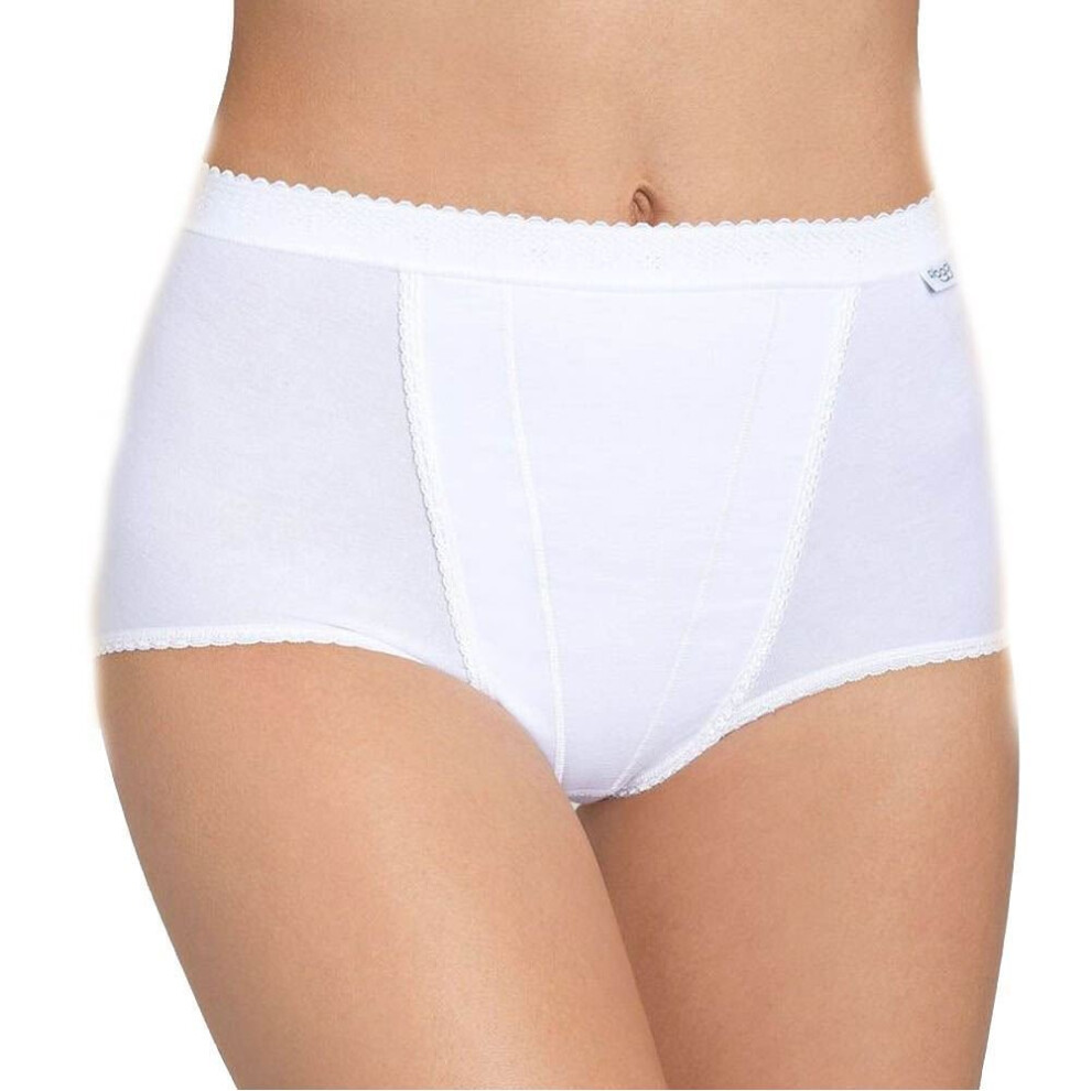 (10, White) Sloggi Control Maxi 2P 2 Pack Briefs