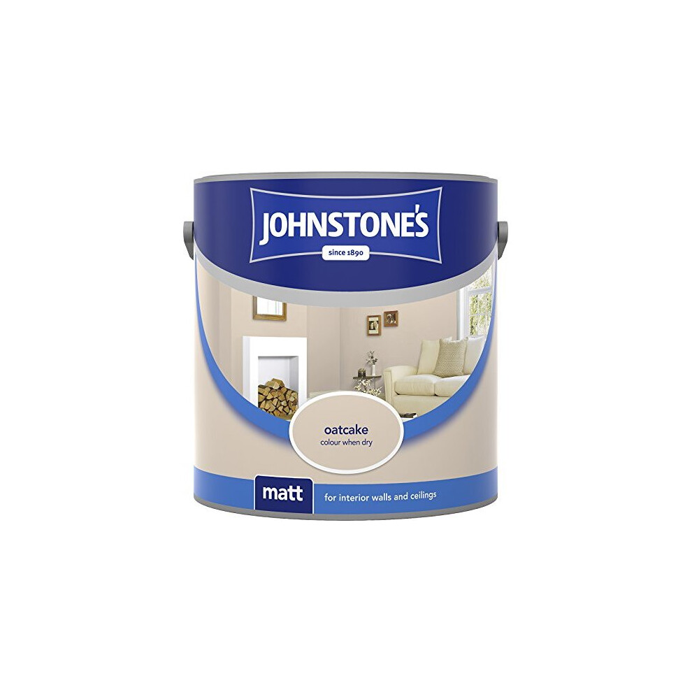(Oatcake, 2.5L) Johnstone's Matt Emulsion | Matt Wall Paint