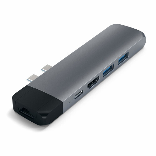 Satechi Aluminium Type-C Pro Hub met Ethernet - GigE 1