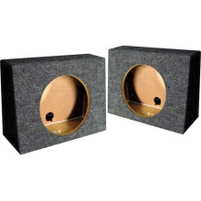 Qpower QTW10S 10 in. Angle Mounts Behind Seat Empty Split Woofer Box
