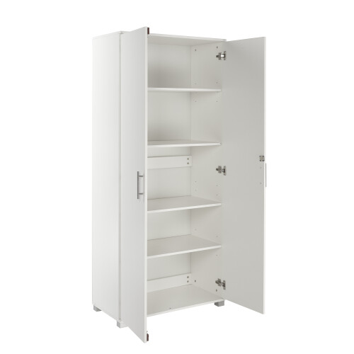 (White) Tall 180cm Office Storage Cupboard Locking Bookcase Filing Cabinet 1