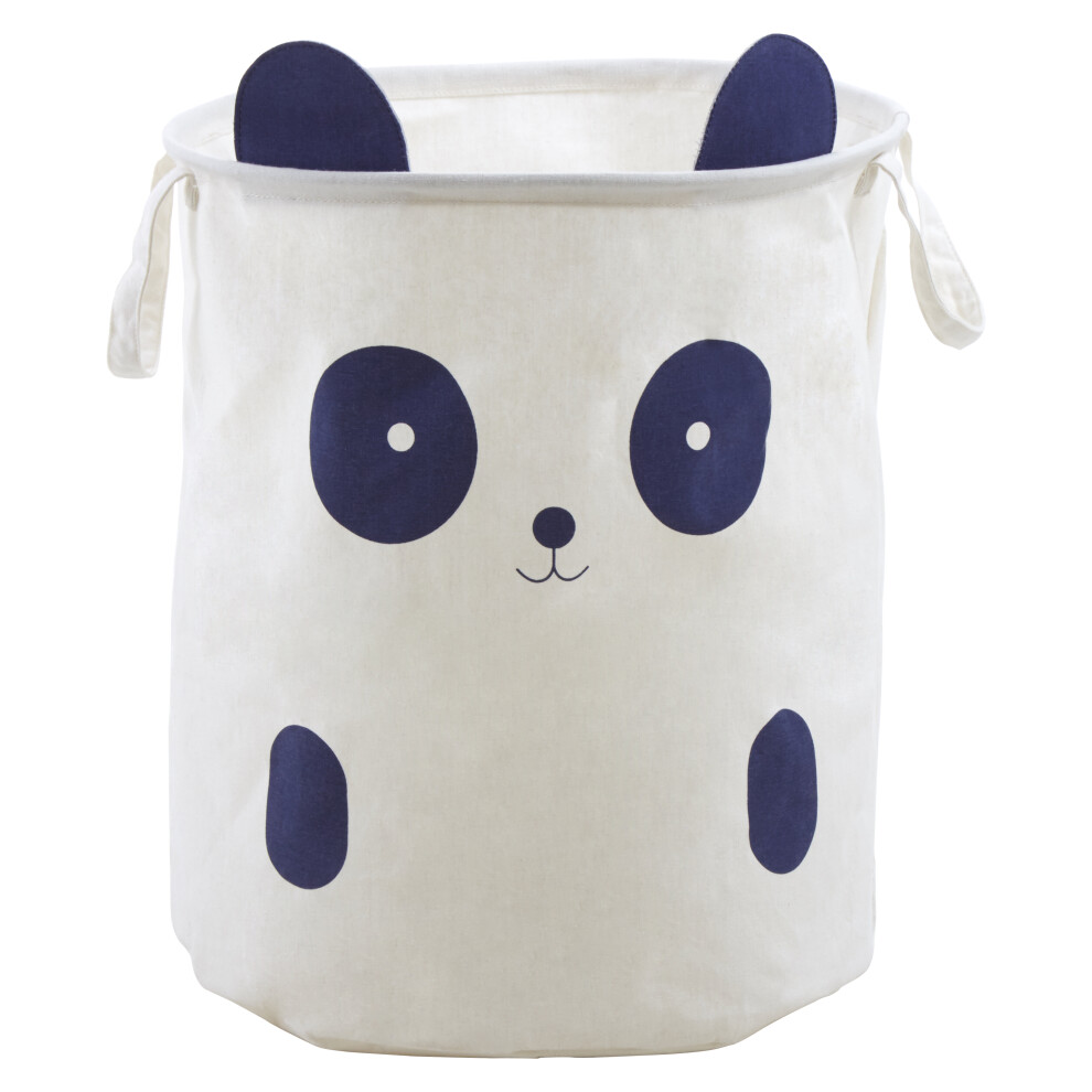 Mimo Panda Face Laundry Bag, Durable Cotton