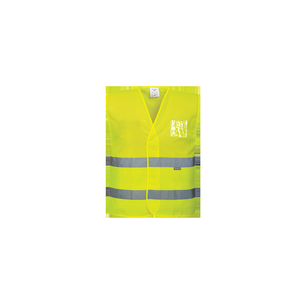 (Yellow, 4X5X) Hi-Vis Mesh Vest