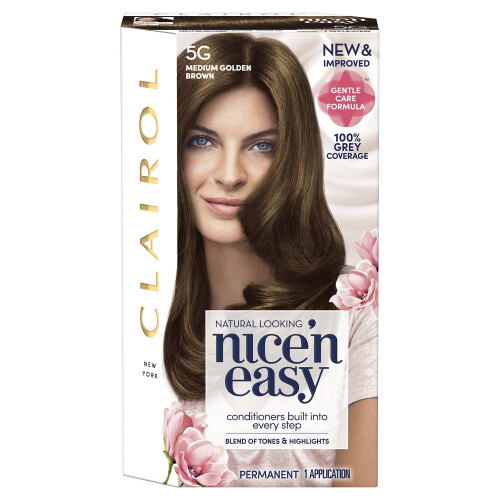 Clairol Clairol Nice'n Easy 5G Μόνιμη Χρώμα Μαλλιών Μεσαίο Χρυσό Καστανό