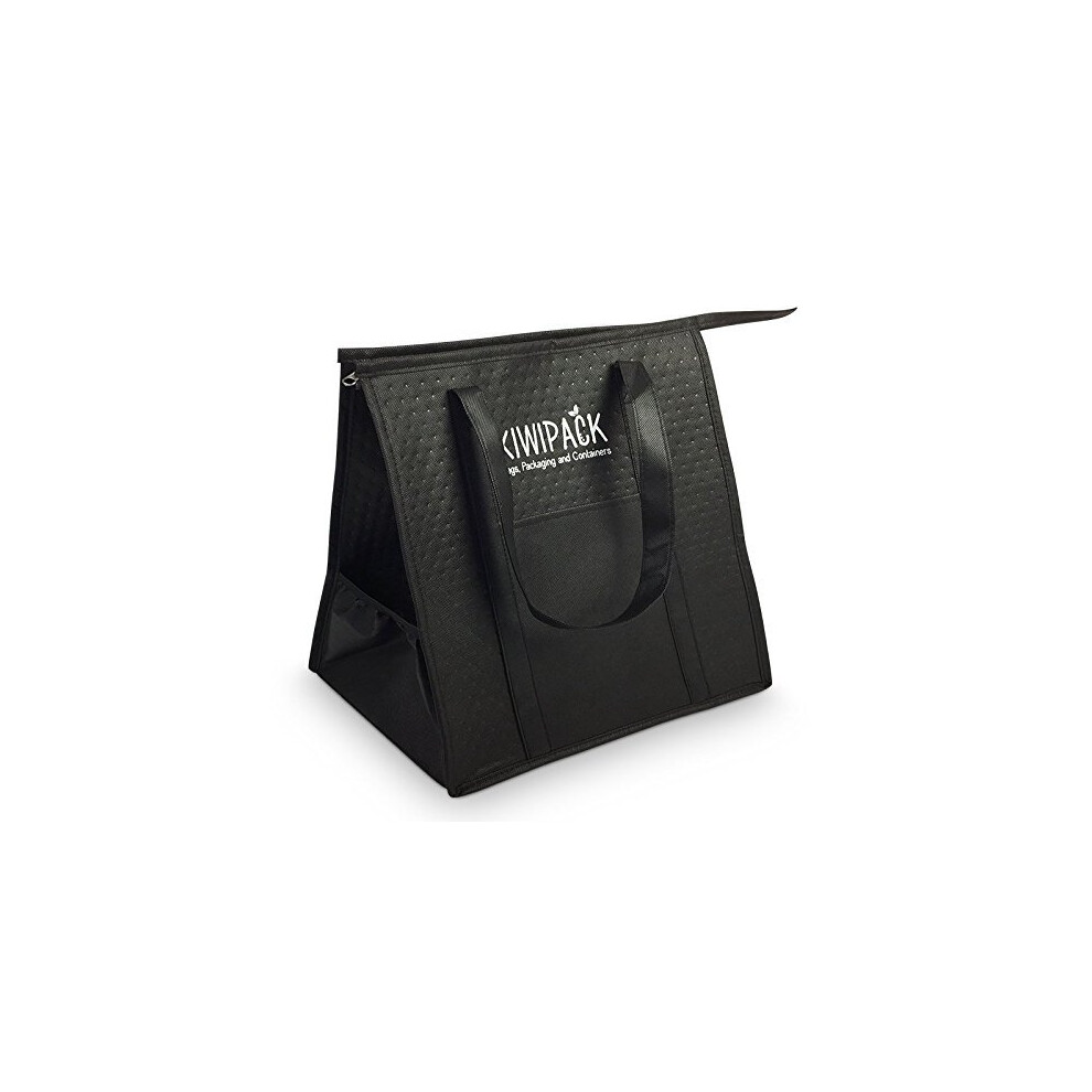 Takeaway Hot Food Delivery Bag - Insulated Warm Bag for Restaurants, Couriers, Picnic Cooler Bag, Lunch Bag and Thermal Bag for Indian, Kebabs,...