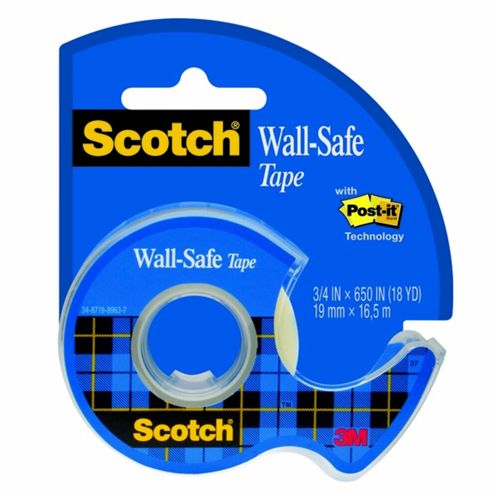 Scotch Tape 1Â Wall Safe Mat Protects Wall 16.5Â m x 19Â mm
