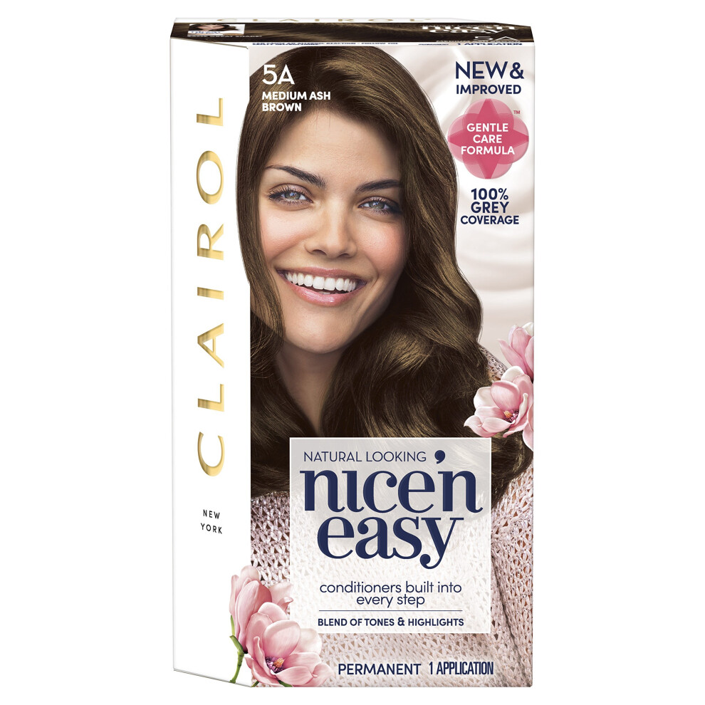 Clairol Nice' N Easy Permanent Hair Dye 5A Medium Ash Brown