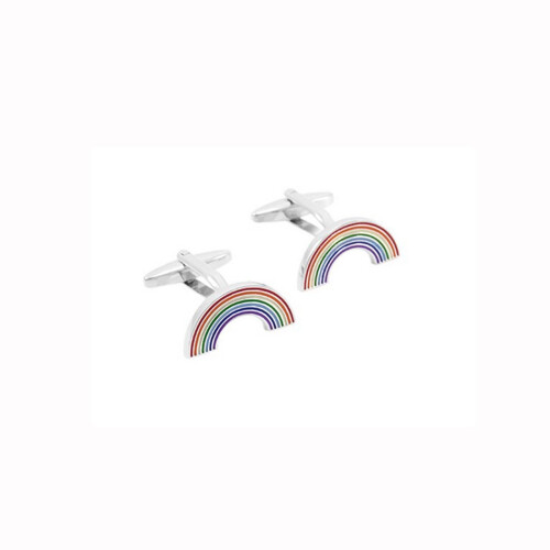 Luxury Rainbow Colour Multi Smart Cufflinks Novelty Unique 1