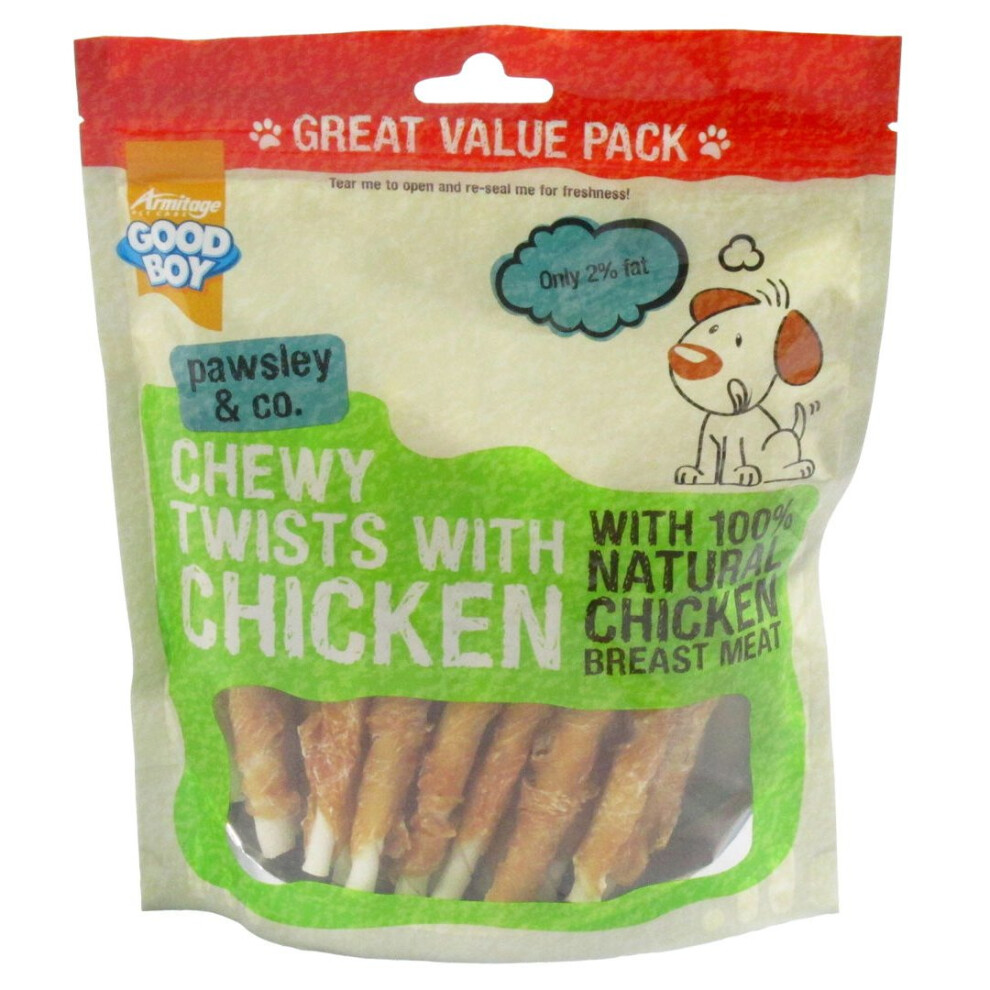 Armitage Good Boy Pawsley & Co Chewy Twists With Chicken 320G