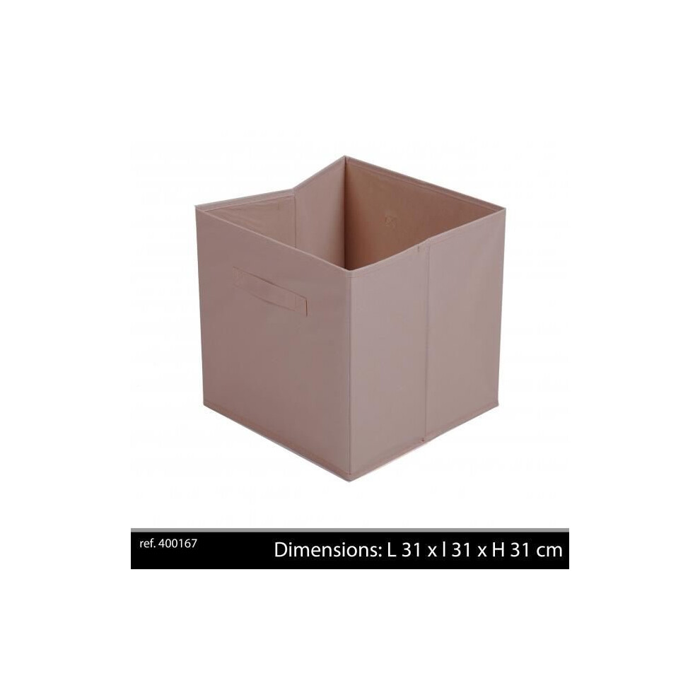 Fabric Storage Cube 31X 31 X31 Cm Taupe