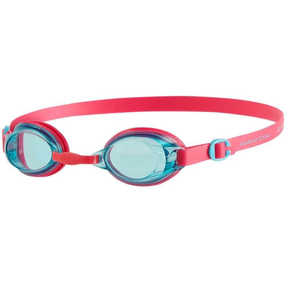 Speedo Unisex Child Jet Goggles, Ecstatic Pink/Aquatic, One Size