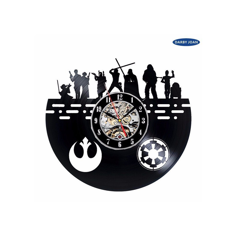 Home DÂ¨Â¦cor Star Wars Record CD Vinyl LED Lighting Wall Clock