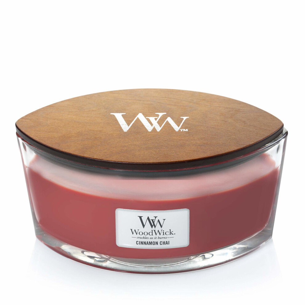 WoodWick Ellipse Scented Candle, Cinnamon Chai