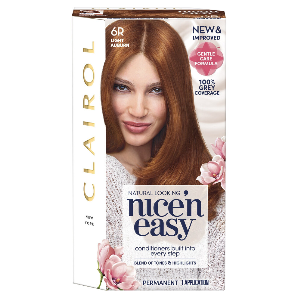 Clairol Nice' N Easy Permanent Hair Dye 6R Light Auburn