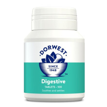 (200 Tablets) DORWEST HERBS DIGESTION SUPPLEMENT IN CATS & DOGS (Digestion & calms flatulence)