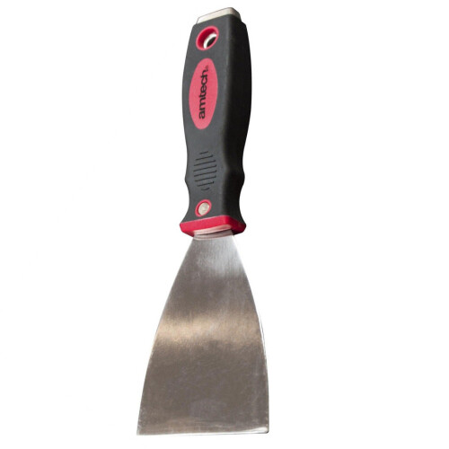 3'' Paint Scraper Tempered Spring Steel Blade Soft Handle Builders Amtech G0670 1