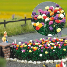 OO/HO Flower Garden Scenery kit: 120 Dahlias plants - Busch 1219 - free post F1