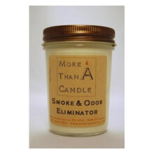 More Than A Candle SOE8J 8 oz Jelly Jar Soy Candle, Smoke & Odor Eliminator