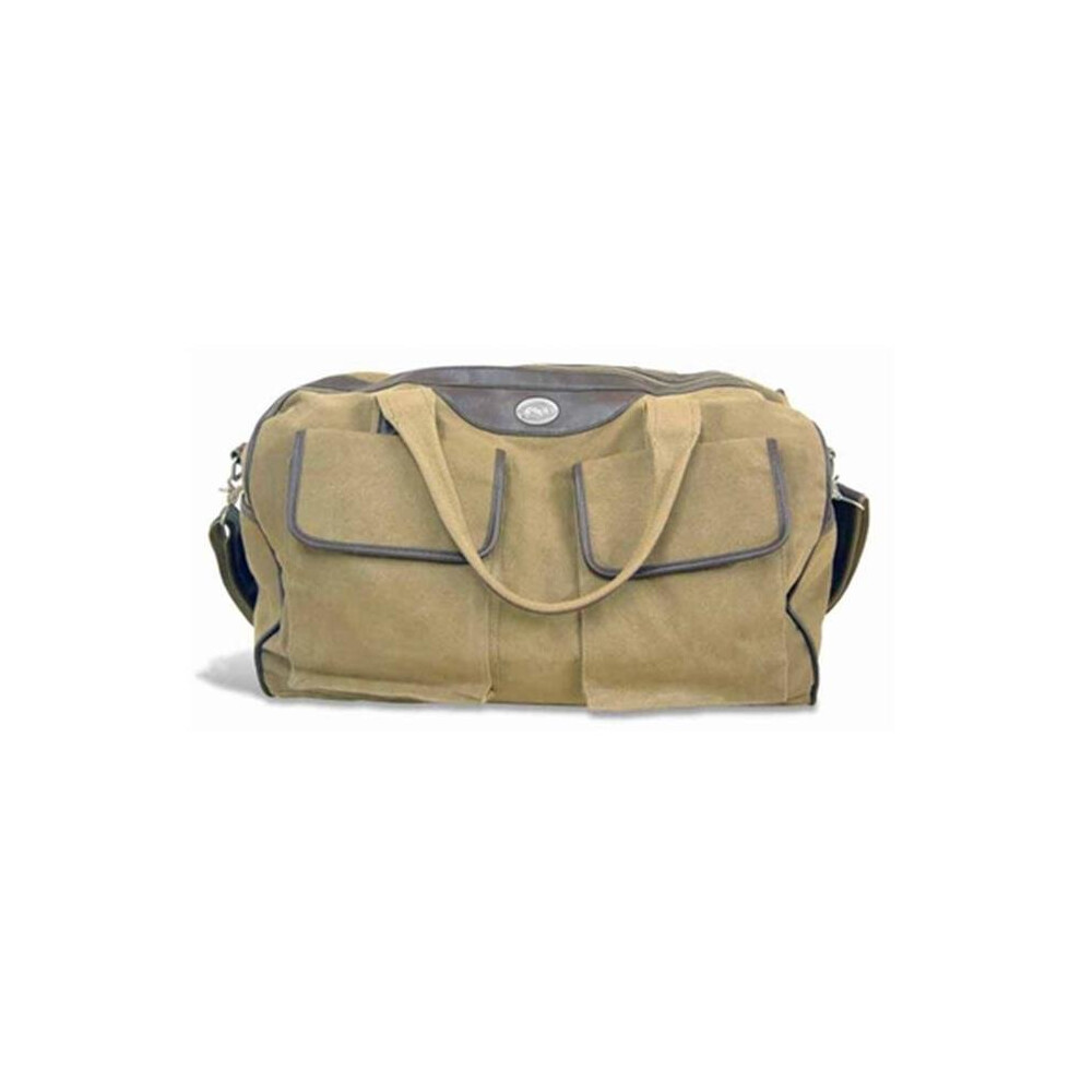 ZeppelinProducts UAR-BWX1-KHK Arkansas Duffel Bag Waxed Canvas, 21 x 15 x 12-image-OPC-PNFNQS-NEW