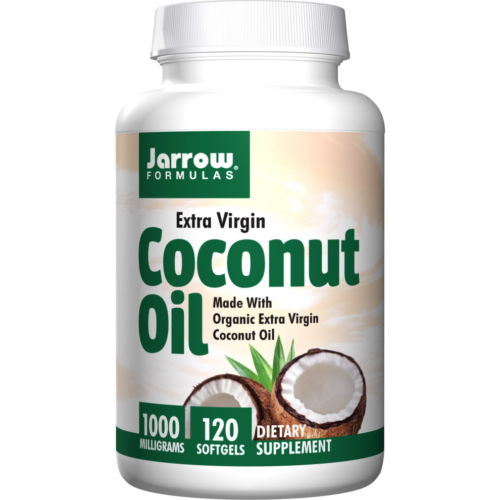 Jarrow-Formulas Jarrow Extra Virgin Coconut Oil 1000Mg (1,000Mg, 120 Softgels)