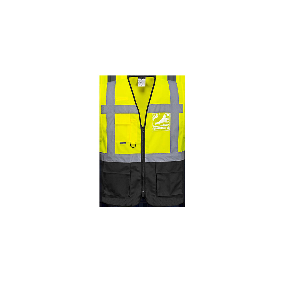 (Black & Yellow, Small) Warsaw Executive Vest