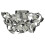 Searchlight Searchlight 3 Lights Acrylic Curls Half Flush Ceiling Light Indoor Home Lighting 1