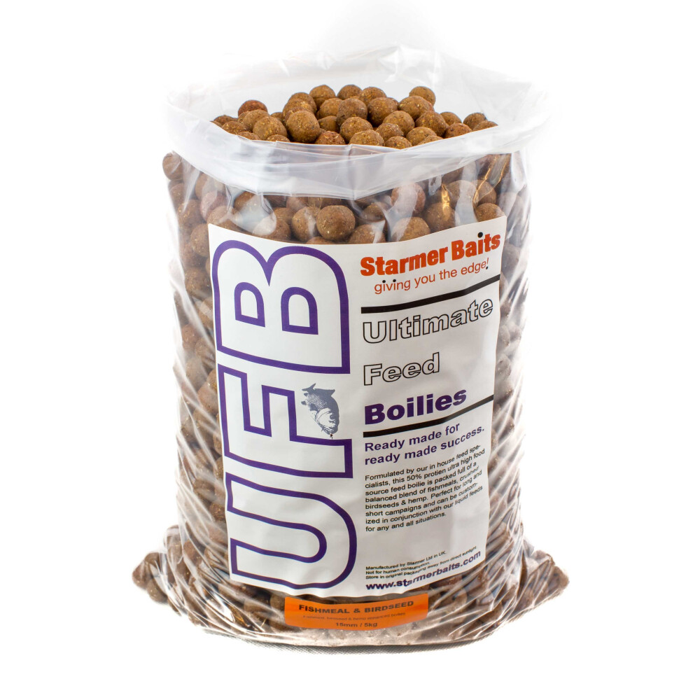 Starmerbaits (Fishmeal & Birdseed) Ultimate Feed Boilies For Carp Fishing 15Mm 5Kg