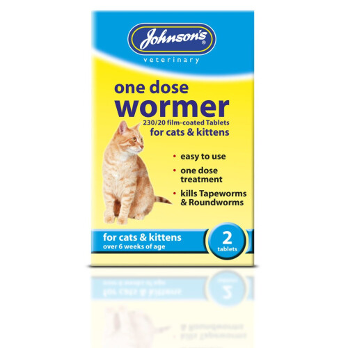 Johnson's Veterinary Jvp Cat One Dose Wormer 2 Tablets