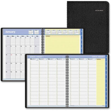 At A Glance AAG7695005 QuickNotes Weekly & Monthly Appointment Book, Simulated Leather - Black