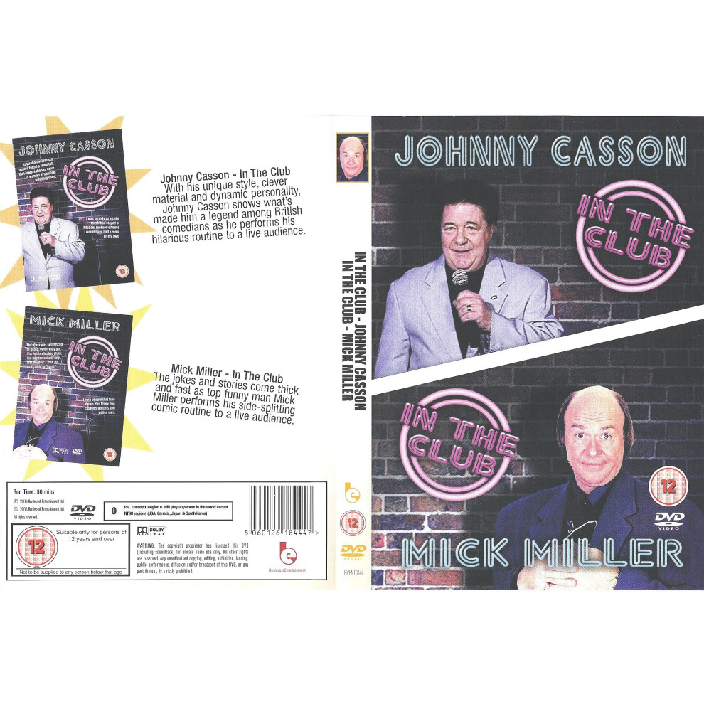 Johnny Casson - In The Club / Mick Miller - In The Club [DVD]