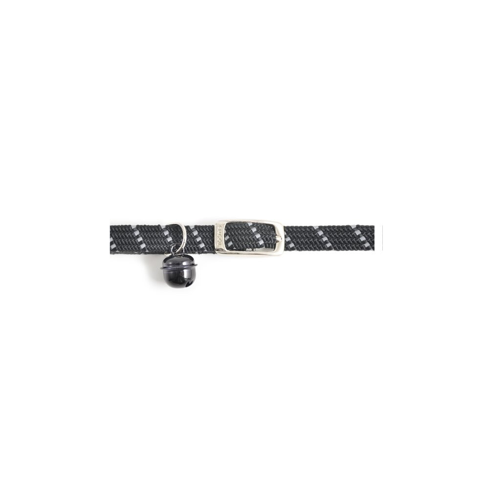 Safety Elastic Cat Collar Softweave Black (Pack of 3)
