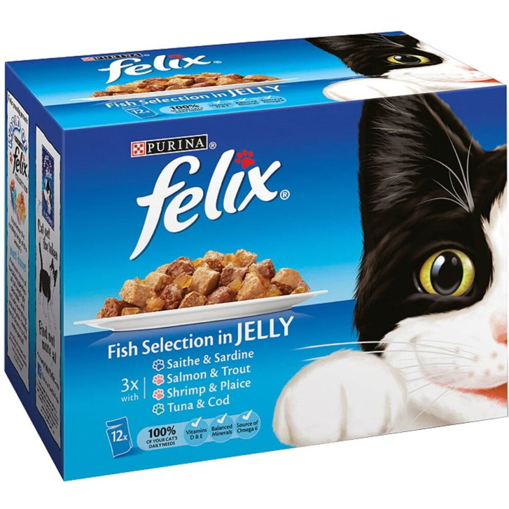 Felix Pouch Fish Selection Cij Mvp 12X100g (Pack Of 4)