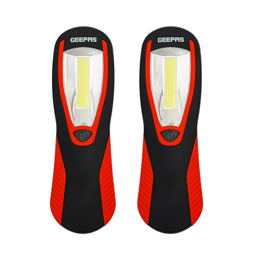 GEEPAS Geepas 2 Piece 3W Work Light with Hook – Bright Light, Swivel Hook