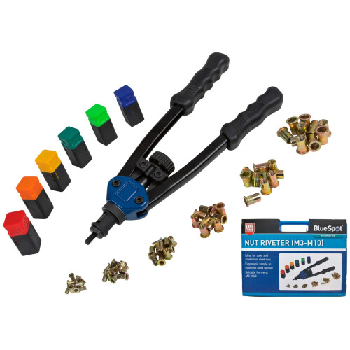 BlueSpot Bluespot Threaded Rivet Nut Setting Tool Rivnut Gun Nutsert Riveting M4 - M10