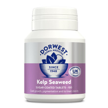 (100 Tablets) DORWEST HERBS KELP SEAWEED Treats Obesity & Rheumatic Pain for Dogs & Cats