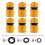 Topways 6 pack Hose End Quick Connect fitting 1/2" Hose Pipe Quick Connector 3