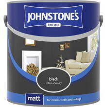 (Black, 2.5L) Johnstone's Matt Emulsion | Matt Wall Paint