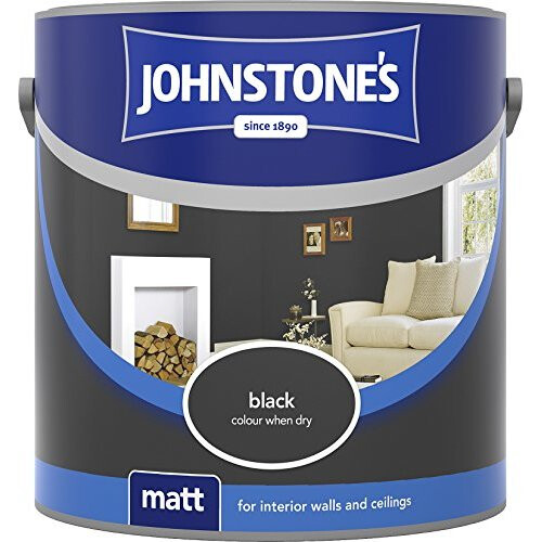 Johnstone's (Black, 2.5L) Johnstone's Matt Emulsion | Matt Wall Paint