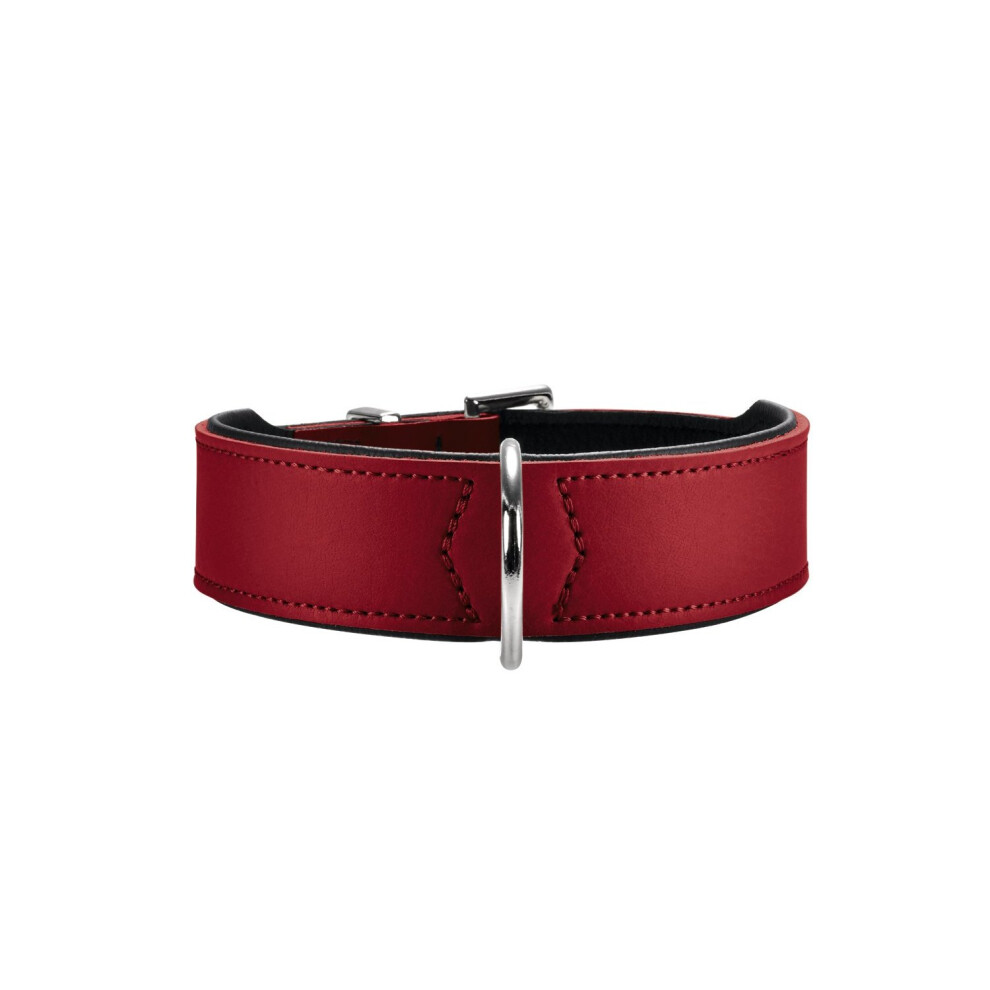 Hunter Hundehalsband Basic,30-34,5 cm, red/black