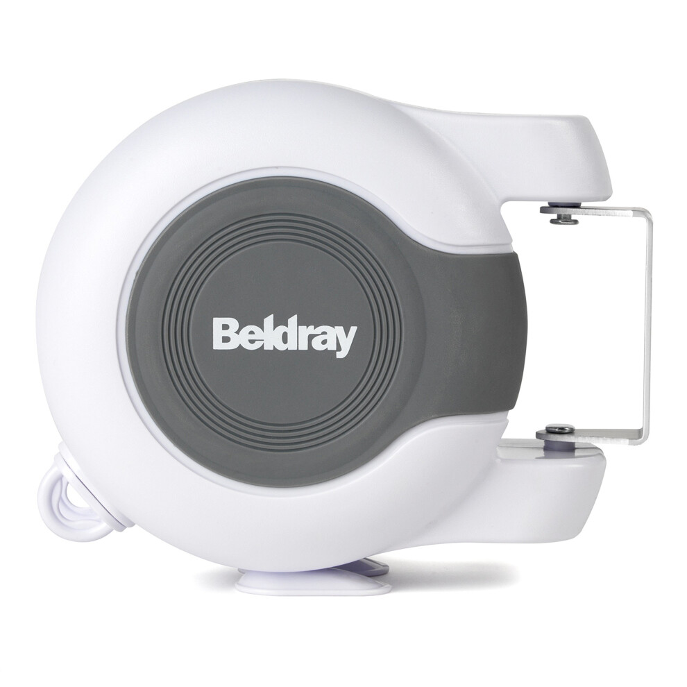 Beldray LA027016 26 Metre Retractable Dual Clothes Line, White, 18.5 x 16 x 9.5 cm